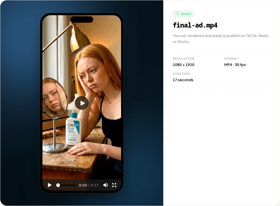 Step 3: Final video ready